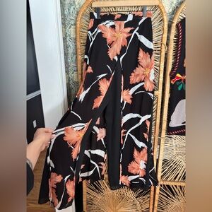 Vintage 1990s flowy floral pants